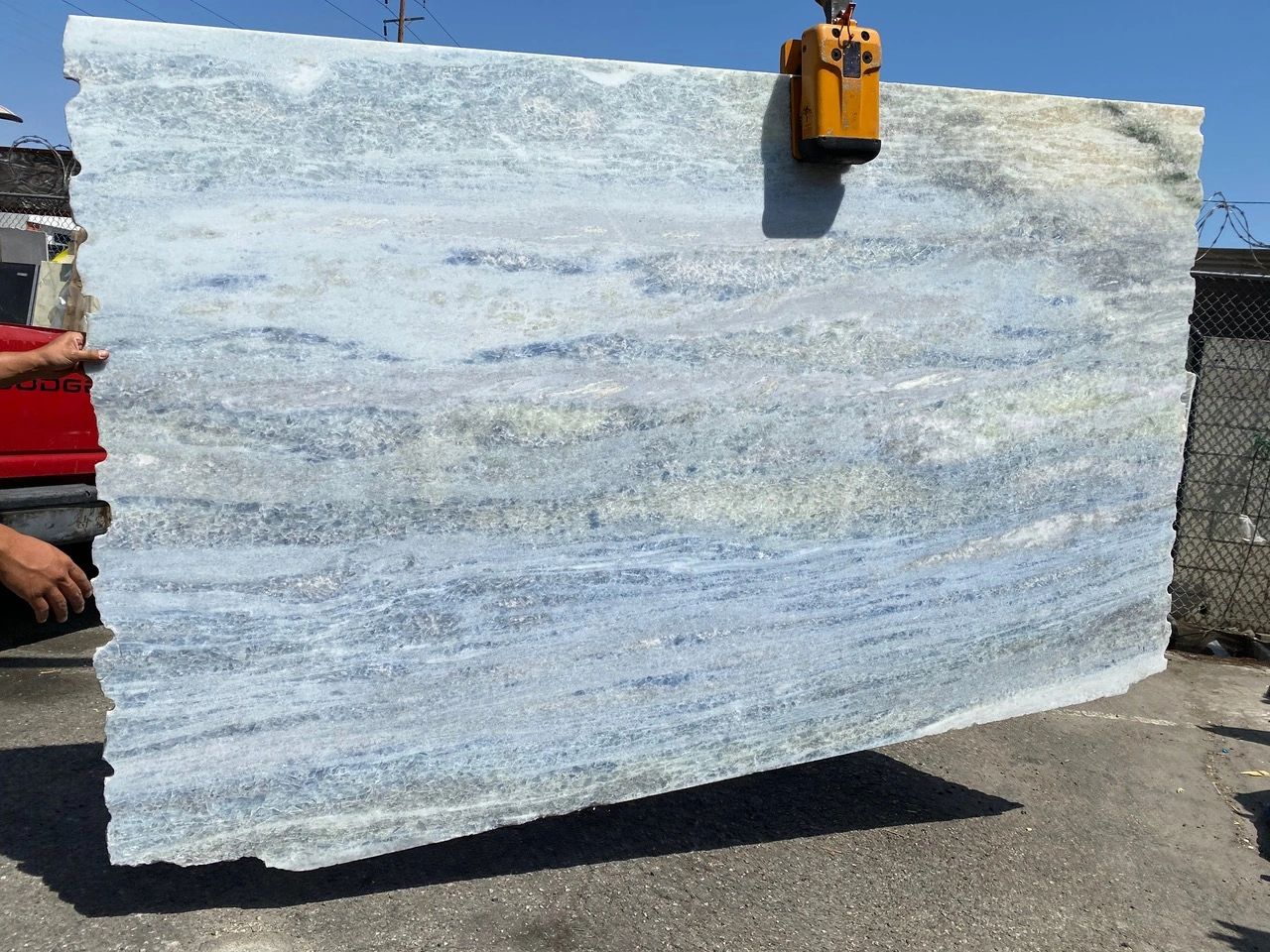 Blue Celeste Sky Blue Marble Slab Polished 119" x 72"